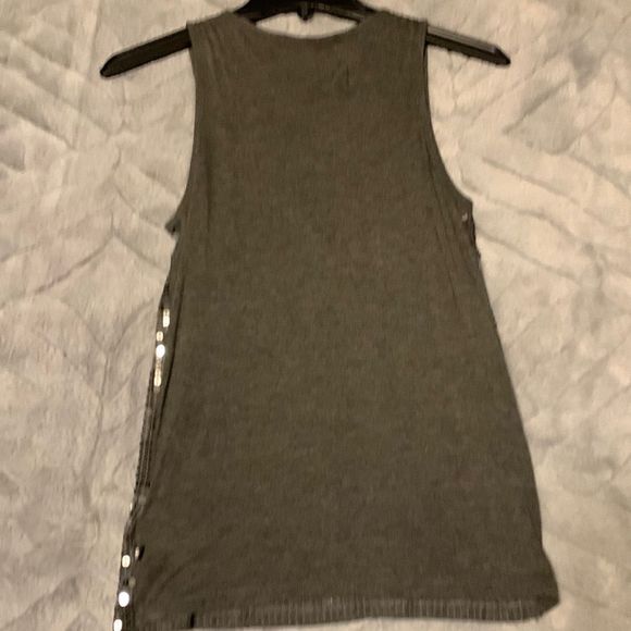 Michael Kors gray sequined petite small tank top free shipping - Picture 4 of 9